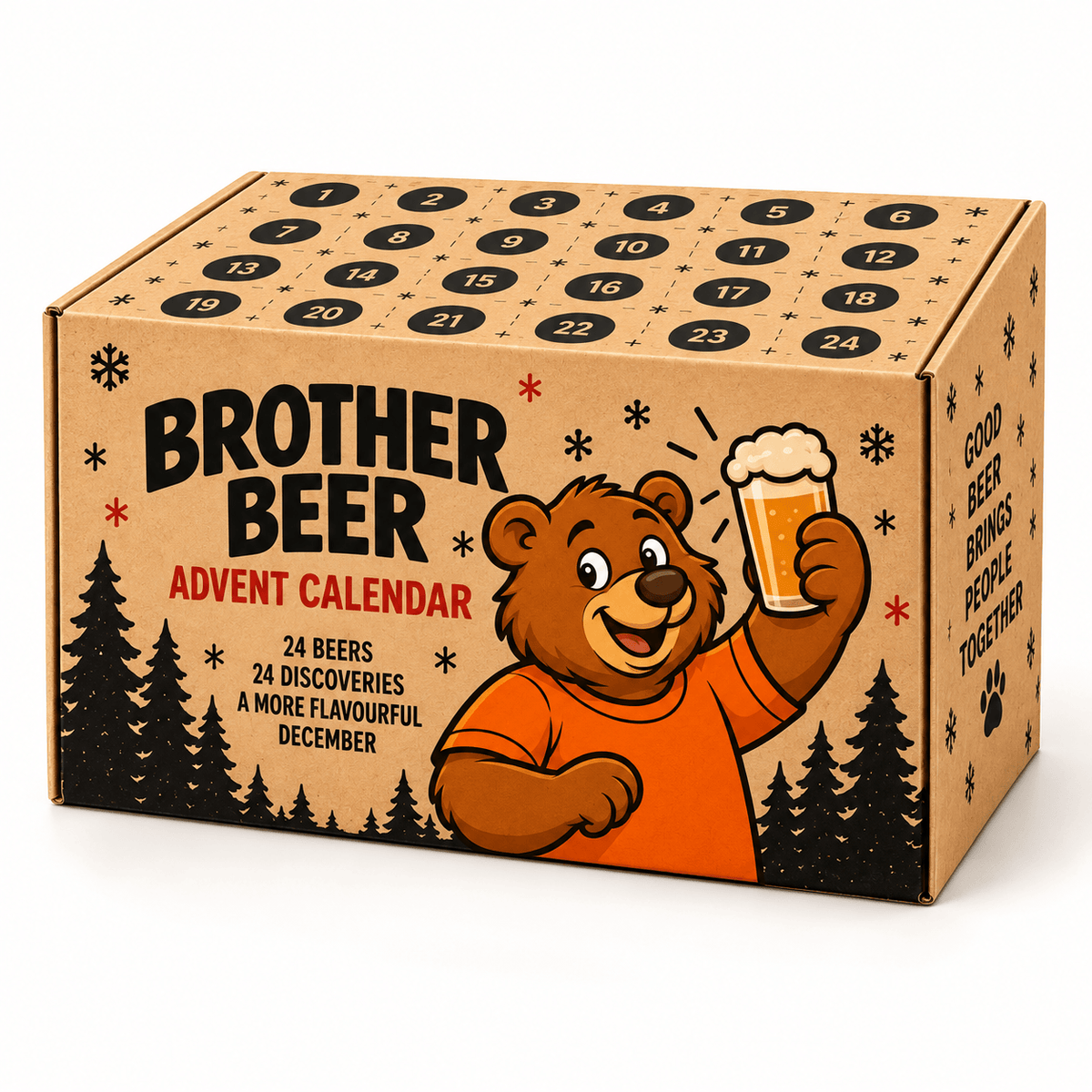 Advent kalender bier Brother beer persoonlijk uniek Speciaal bier Untappd Score  Beste box online webshop Brother Beer