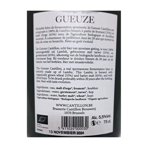 Cantillon Classic Geuze 2024 | Lambic