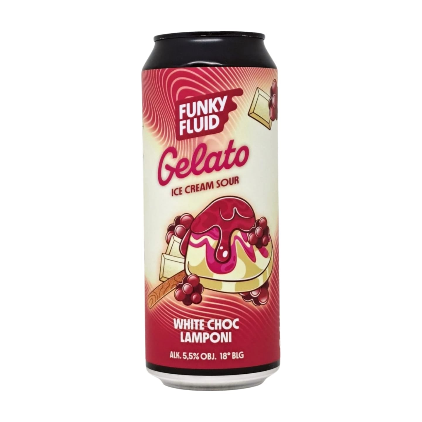 Funky Fluid Gelato: White Choc Lamponi | Smoothie Sour